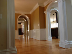 arch trim hallway